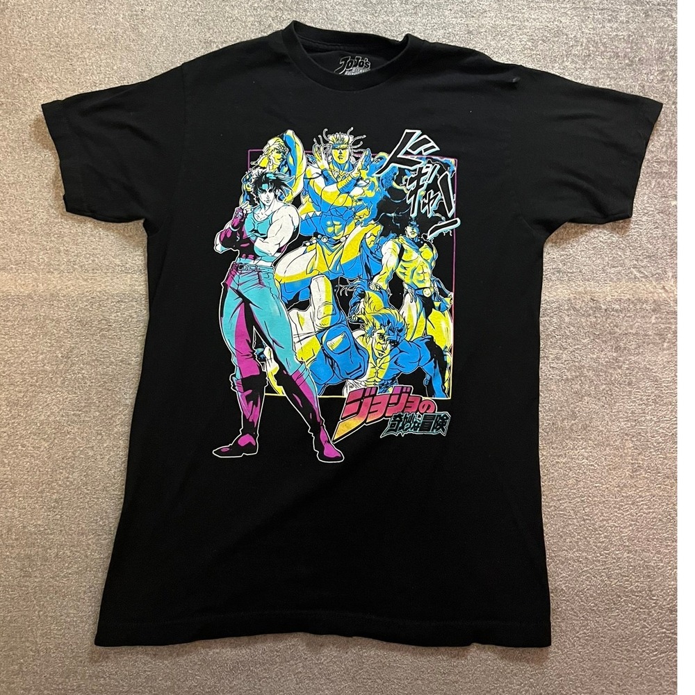 JoJo's Bizarre Adventure Viz Media Graphic T-Shirt Black Mens Medium Anime